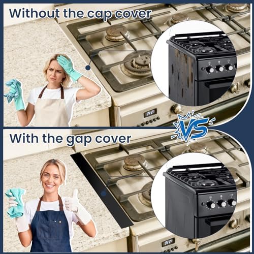 Silicone Stove Gap Covers 2Pack, Stove Gap Filler for Kitchen 25inch, Black - Image 5