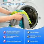 FIXSMITH Shop Towels-200 Pack, Multi-Functional Shop Rags, 12 x 16 in Microfiber Cleaning Cloth, Highly Absorbent Cleaning Rags, Cleaning Towels for Car Kitchen Home Office - Image 7