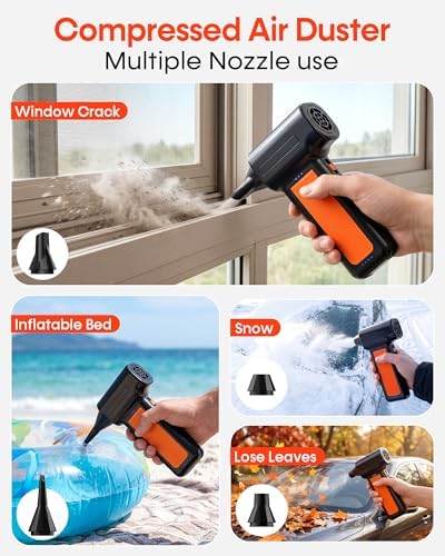 250000RPM Electric Air Duster for Keyboard: One Blow Clears Dust and Crumbs - Image 4