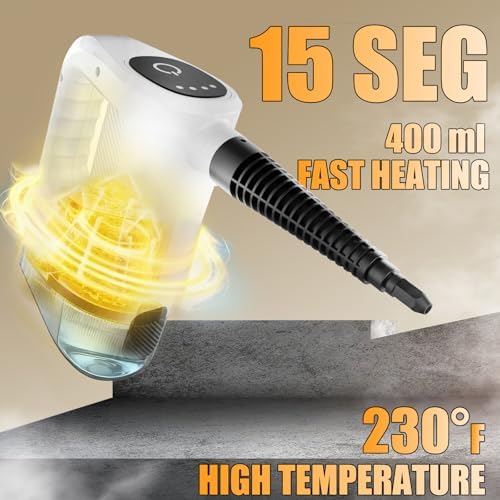 Handheld Steam Cleaner 15s Instant Heat-Up Lightweight 400ML Tank Portable Steam Cleaner for Home, Kitchen, Bathroom, Floor - Image 2