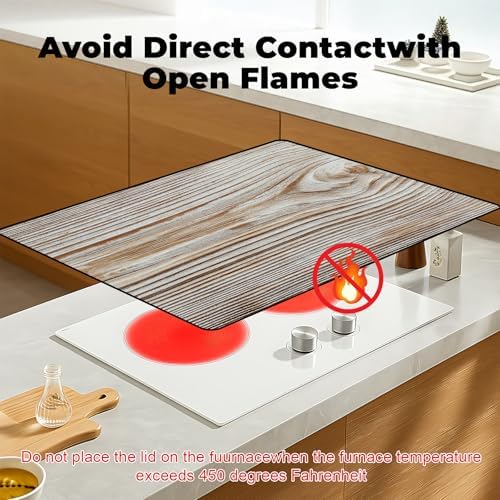 Heat-resistant Stove Top Cover - 28.5" X 20.5" Cooktop Protector Covers, Scratch-resistant Washable Pad Kitchen Countertop Mat (Table, 28.5" x 20.5") - Image 3