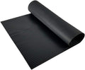 RESILIA Black Plastic Floor Runner - Embossed Wide Rib Waterproof Vinyl, Heavy Duty Protector Mat for Indoor Hardwood, Hard Floors, Garage, Entryway, Kitchen, & Outdoor Use, 15" x 48", Made in USA by Resilia