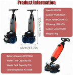 Commercial Floor Scrubber Machine, Electric Buffer Polisher, 17in - Image 2