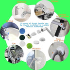 Electric Spin Scrubber,Bathroom Cleaner Brush with Full-Body IPX7 Waterproof,Shower Scrubber with Long Handle,Power Cleaning Brush with 9 Brush Heads,Cordless Scrubber for Kitchen,Tub,Tile,Galss,Floor - Image 3