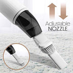 STARUMENT Portable Hand Vacuum Cleaner Handheld Cordless Cleaner for Dust Pet Hair Dirt, Home, Car Interior, Lightweight, Easy to Use, Compact Design Battery Rechargeable with USB-C Cable White - Image 5