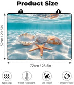 Heat-resistant Stove Top Cover - 28.5" X 20.5" Cooktop Protector Covers, Scratch-resistant Washable Pad Kitchen Countertop Mat (Ocean, 28.5" x 20.5") - Image 2