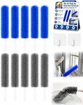 Bendable Microfiber Head Reusable Dust Remover Washable Fan Cleaner Brush Multi Purpose High Ceiling Long Damp Duster for Electric Fans Air Conditioning, Home Car Vents Blind Kit Tool by Frewac