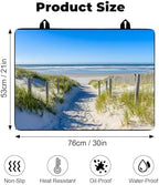 Heat-resistant Stove Top Cover - 28.5" X 20.5" Cooktop Protector Covers, Scratch-resistant Washable Pad Kitchen Countertop Mat (Ocean, 30" x 21") - Image 2