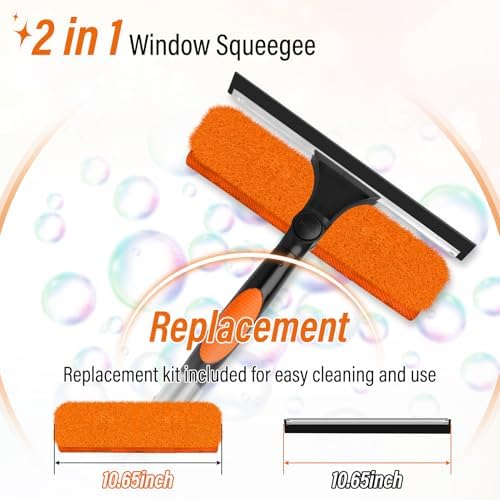 30FT High Window Cleaning Kit with Pole,Professional Window Clean Pole Kit - Image 2