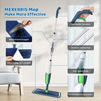 Spray Wet Mops for Floors Cleaning: Hardwood Floor Mop Kit with 2 Bottles - Image 5