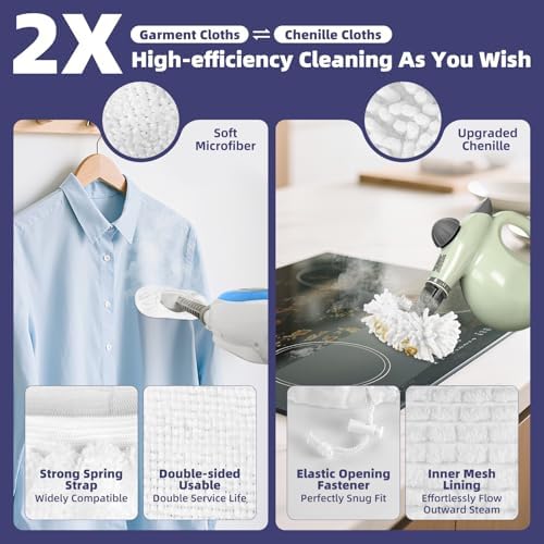 LOVECO Universal Steamer Cloth Covers for Steam Mop and Cleaner, 6 PCS - Image 3