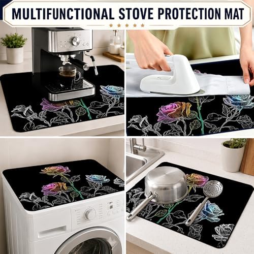 Stove Top Cover,28.5"L x 20.28"W,Heat Resistant Cooktop Protector Mat - Image 6