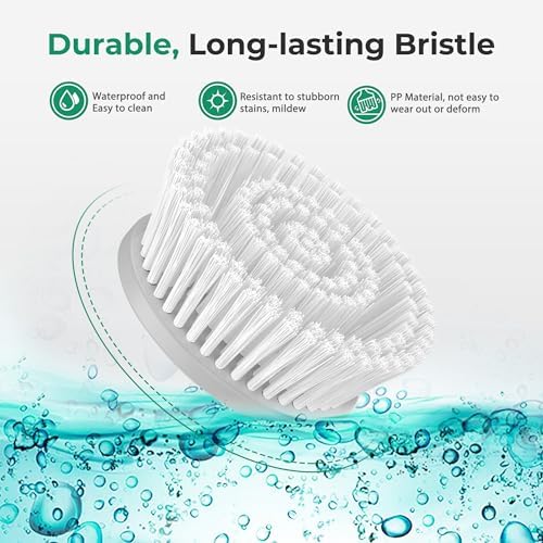 kHelfer Brush Head 4 Pack, 4 Pcs Replacement Brushes for KH8 Spin Scrubber - Image 2