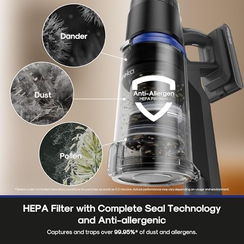 Eureka ReactiSense 350W Anti-Tangle Cordless Stick Vacuum, NEC451BL - Image 4