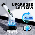 Electric Spin Scrubber for Bathroom: Shower Cleaner Brush with Long Handle - Image 2