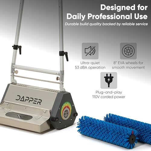 18" Counter-Rotating Brush (CRB) Commercial Carpet & Hard Floor Cleaning Machine – 450 RPM, Quiet 53 dBA, Heavy-Duty 53 lb Scrubber – Ideal for Gyms, Retail & Mid-Size Facilities - Image 6