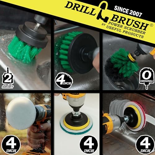 Drillbrush Kitchen Cleaning Supplies - Stove & Oven Rack Cleaning Brush Kit - Image 2
