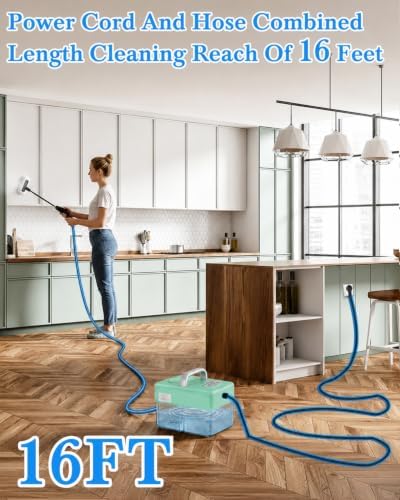 Steam Cleaner - 1600mL Tank, 15s Heat-Up, 6-Level, 18Pcs Accessories - Image 5
