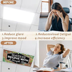 6 Pcs Fluorescent Light Covers with 60 Magnets Decorative for Classroom Ceiling Lights 4 x 2 Feet Magnetic Light Cover Filter Easy Install for Office Hospital Home Ceiling Supplies (Farmhouse) - Image 4