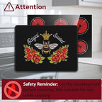 Queen Bee Honey Bee Flowers Stove Top Cover Glass Cooktop Heat Resistant Ceramic Stove Top Covers Mat Prevents Scratching Stoves/Counter/Washer Protector,28x20 in - Image 3