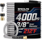 SPECILITE 75FT X 3/8" Pressure Washer Hose 4000 PSI for Hot & Cold Max 212℉ by SPECILITE