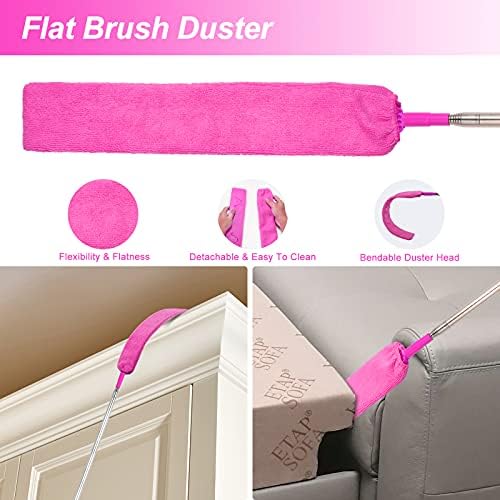 CALBEAU Microfiber Dusters for Cleaning, Dusters with Extension Pole - Image 5