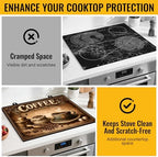 NYZE Stove Top Covers for Electric Stove for Kitchen (Vintage Coffee) - Image 4