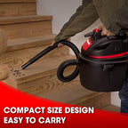 Shop-Vac 5760288 2.5 Gallon Wet/Dry Vacuum, 2.5 Peak HP, 1.25 Inch Diameter x 4 Ft Hose, Portable Compact Design - Image 6