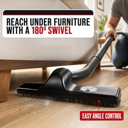 MP Maresh Products Floor Brush Attachment - Horsehair Brush, Black, 12 inch - Image 6