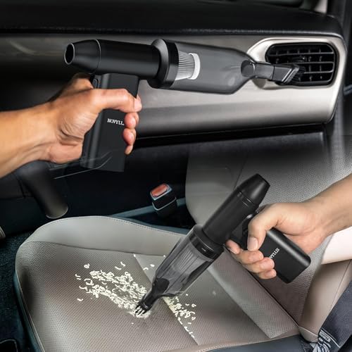 Electric Compressed Air Duster Vacuum Cleaner, LED Light 180000 RPM 5-Speed Handheld Mini Blower Storage Bag PC Cleaning Kit USB-C Rechargeable for Keyboard Home Outdoor Car BBQ Grill - Image 6