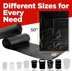 ToughBag 65 Gallon Contractor Trash Bags, 120 Count, Black - Image 3