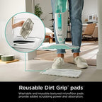Shark Steam Mop for Sealed Hard Floors with 2 Dirt Grip Pads, White, S1000 - Image 6