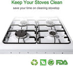 Stove Burner Covers,0.3MM Double Thickness,8 Pack,Silver,Size 10.6” x 10.6” - Image 6