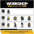 WORKSHOP Wet/Dry Vacs WS1600VA 16-Gallon 6.5 Peak HP Wet Dry Vacuum Cleaner - Image 5