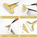 EHDIS Flat Top Grill Scraper Razor BladeGlass Scraper Tool, 4 Inch Metal Blade Kitchen Scraper for Cleaning Griddle & Flat Top Grill for Diner, Bar, Hotel, Restaurant - Image 2