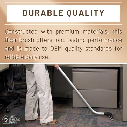 Backpack Vacuum Cleaner Hard Wood Tile Floor Brush 14” Wide with Bumper for Natural Horsehair Soft Bristles Hoover, Sanitaire, Carpet Pro, Proteam Back Pack Vacuums and More - Image 6