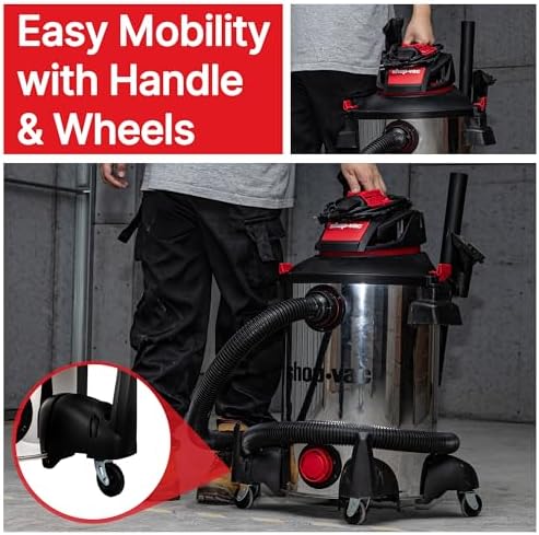 Shop-Vac 5761311 12-Gallon Wet/Dry Shop Vacuum, 6 Peak HP - Image 6