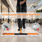 24" & 36" Commercial Dust Mop for Floor Cleaning, 2-in-1 Floor Duster - Image 2