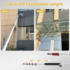M MINGLE 20 FT Telescoping Pressure Washer Wand with Brush Head - Image 4
