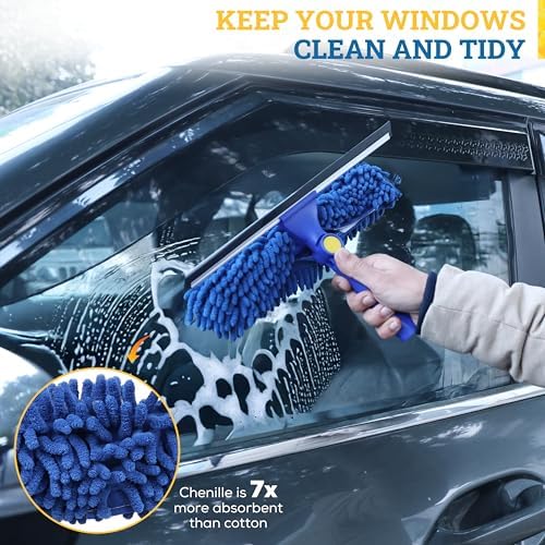 KLEEN HANDLER Professional Window Cleaning Chenille Squeegee Sleeves 5 Pack - Image 3