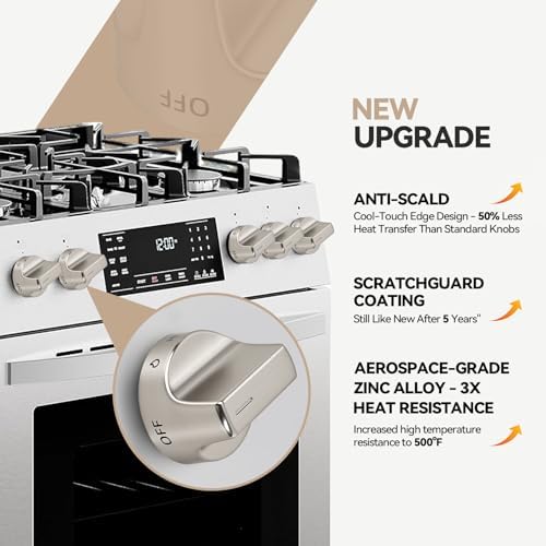 W10850015 W11239985 Metal Control Knobs Replacement for Whirlpool Stove 1PC - Image 5
