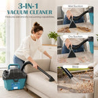 3-in-1 Cordless Shop Vac for Makita 18V Battery, 2Gal Wet Dry Vacuum - Image 3