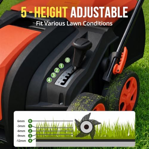 Artificial Turf Sweeper, Turf Vaccum Lawn Sweeper Yard Power Brush - Image 5