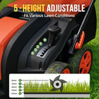 Artificial Turf Sweeper, Turf Vaccum Lawn Sweeper Yard Power Brush - Image 5