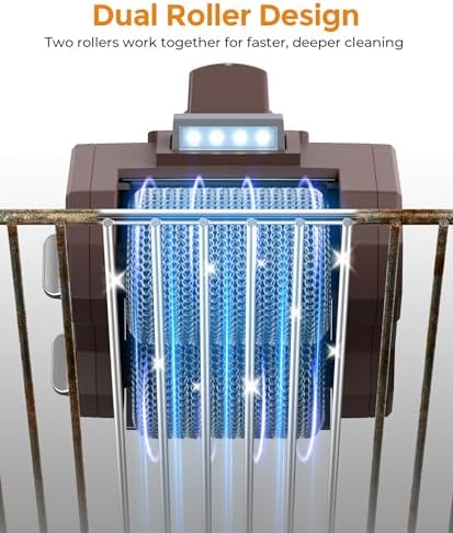 Electric Grill Brush for Outdoor Grill, Dual Roller BBQ Grill Cleaner - Image 2