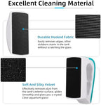 DaToo 2 Pieces Aquarium Magnetic Brush Glass Fish Tank Algae Scrapers Glass Cleaner Floating Scrubber Aquarium Clean Brush (Size M) - Image 3