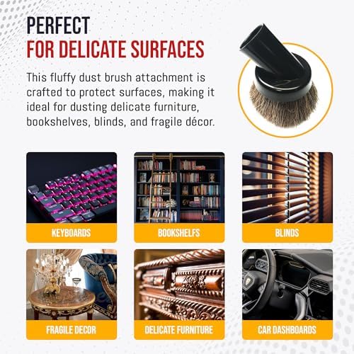 MP Maresh Products Dust Brush Attachment - Soft Bristle Cleaning Brush - Image 4