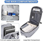 Large Personal Item Travel Backpack For Women Men Airline Approved Carry On Backpack Flight Approved Waterproof Sports Luggage Backpack Casual Daypack Small Hiking Backpack - Image 4