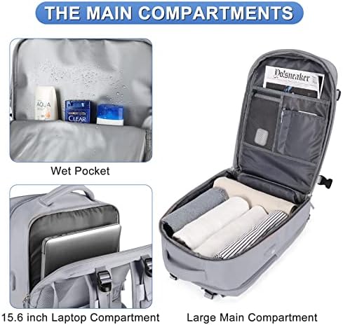 Large Personal Item Travel Backpack For Women Men Airline Approved Carry On Backpack Flight Approved Waterproof Sports Luggage Backpack Casual Daypack Small Hiking Backpack - Image 4