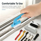 11 Pack Window Track Cleaning Tools Set, Window Groove Cleaning Brush Kit, Hard Bristle for Sliding Door, Sill, Tile Lines, Shutter, Corner, Grout, Sink - Image 2
